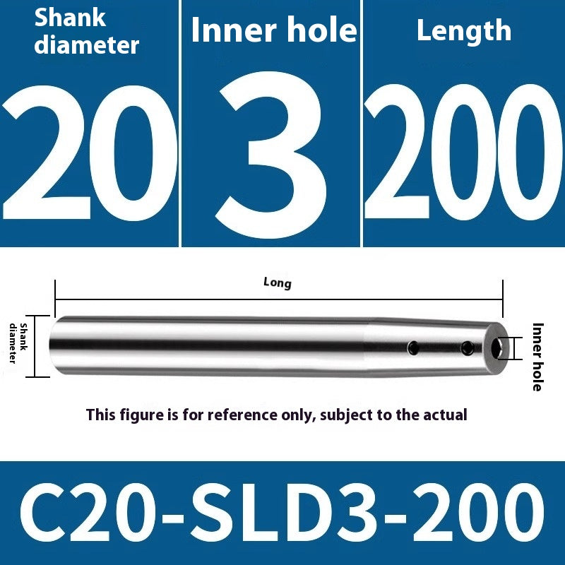 2059-High precision side solid SLD extension rod CNC milling cutter extended rod small diameter straight handle deep cavity avoidance C12C16C20 Shandong Denso Pricision Tools Co.,Ltd.